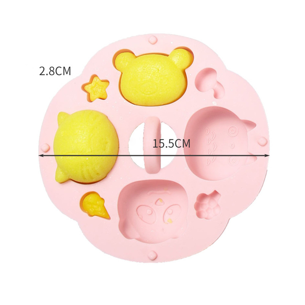 Silicone Cake Molds Cartoon Ice Cream Mold Food Container With Cover For Diy Cake/ice Cream/pudding/chocolate 42709