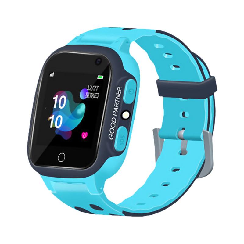 S16 1.44-inch Touch Screen SOS Waterproof Positioning Super-long Standby Smart Children's Telephone Watch blue