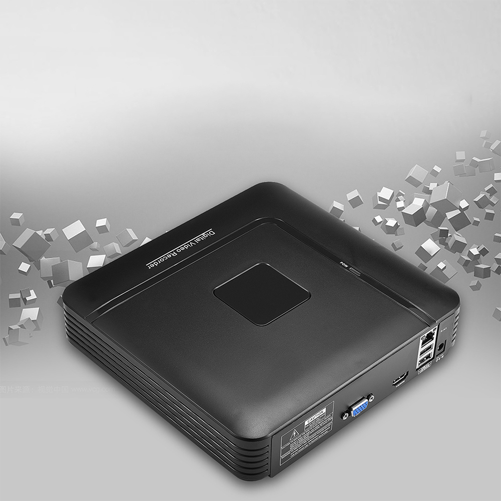 Mini 4 Chanel Video Recorder ONVIF 2.0 Mobile Phone Remote Control Security CCTV for IP Camera System black_U.S. regulations