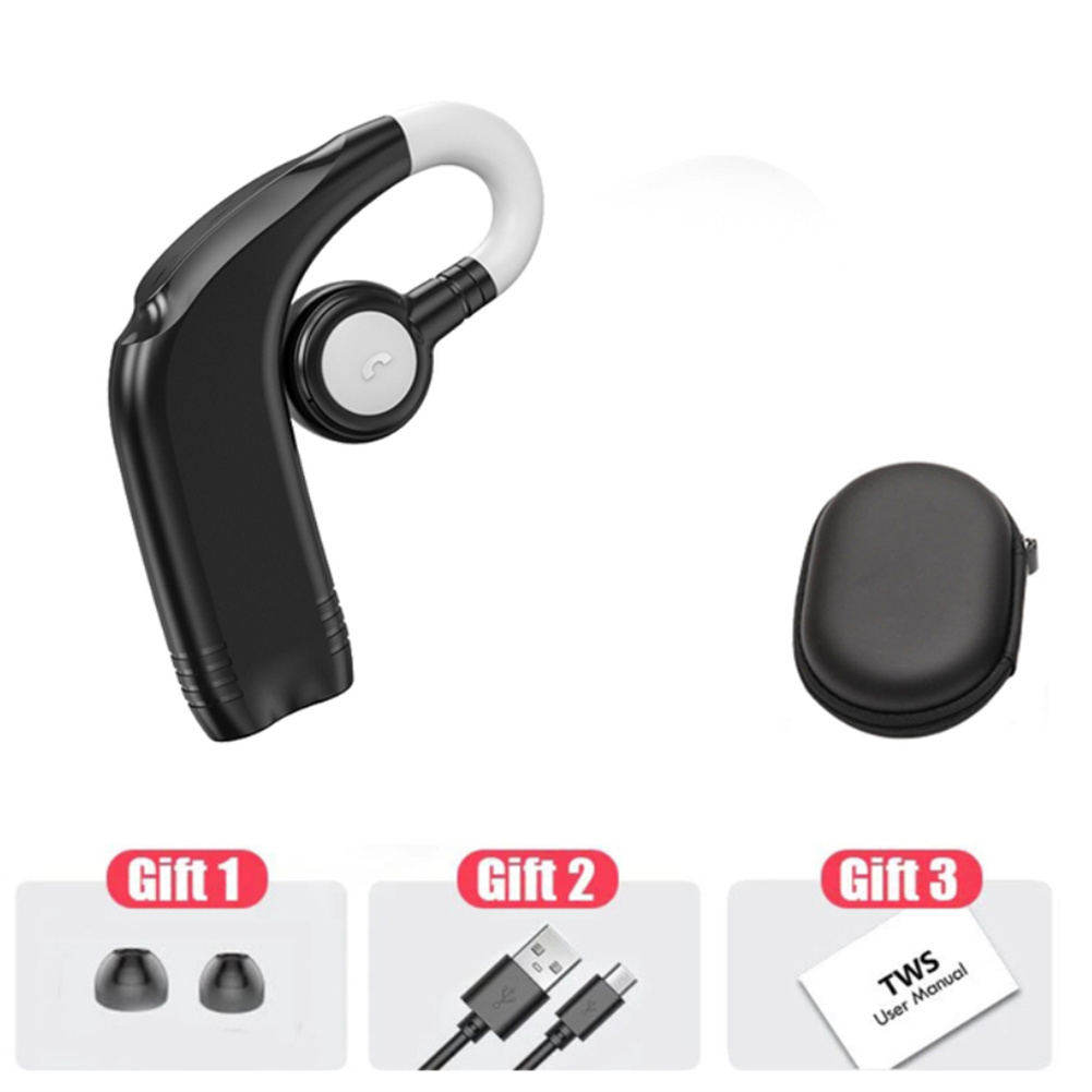 Tws Bluetooth-compatible Wireless  Earphone With Microphone 88 Hours Continuous Playing Waterproof Sweat-proof Sports Earplugs Black and White