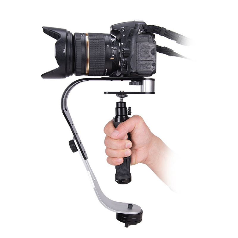 Aluminum Alloy Stabilizer SLR Camera Bow Type Handheld Stabilizer Micro Single Bow Stabilizer Mobile Phone Stabilizer black