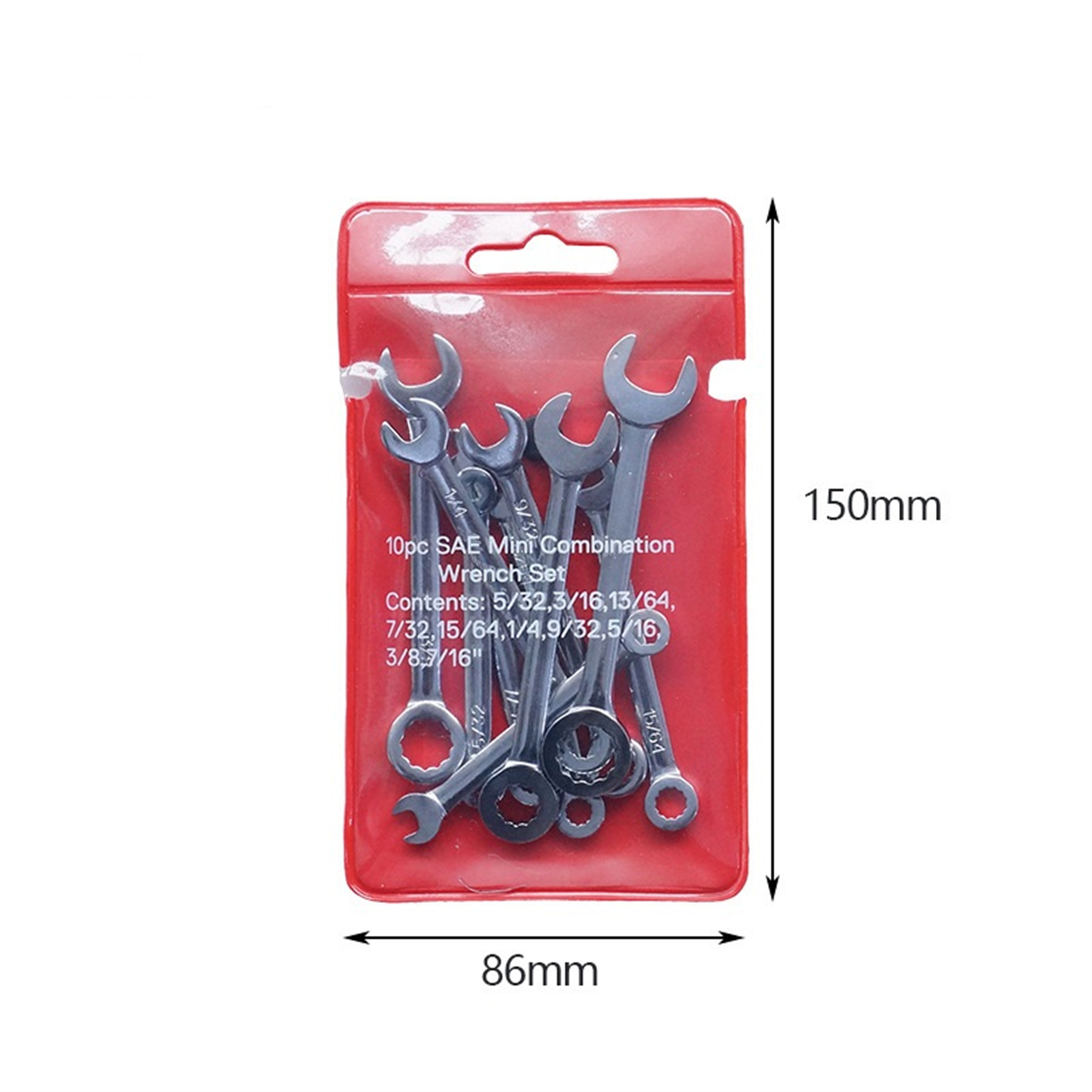 Mini Wrench Set Thin Wrench Set With Storage Pouches Open And Box End Wrench Set Prevent Slipping Portable Small Wrench