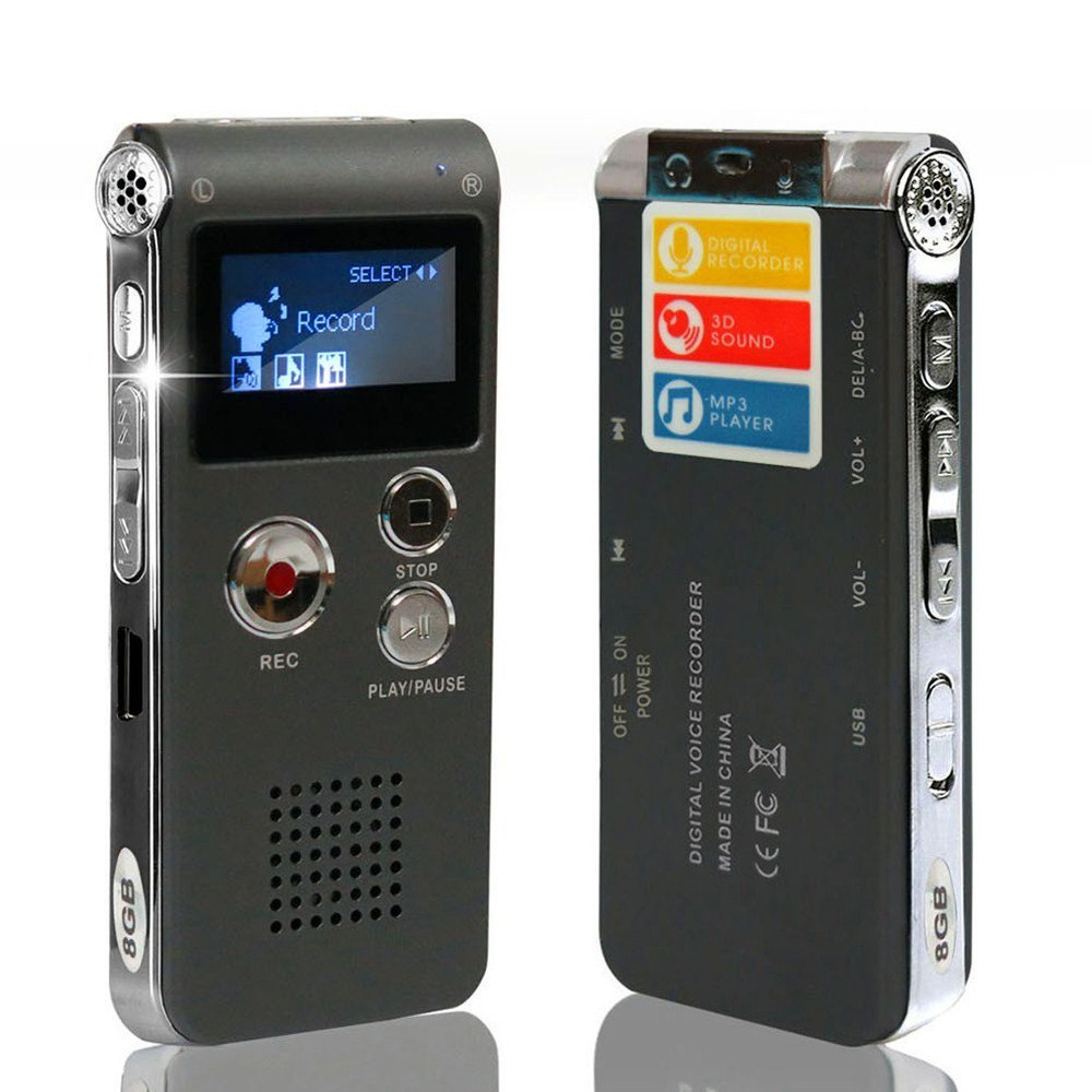 Voice Record Mini Digital Sound Audio Recorder Dictaphone Mp3 Player