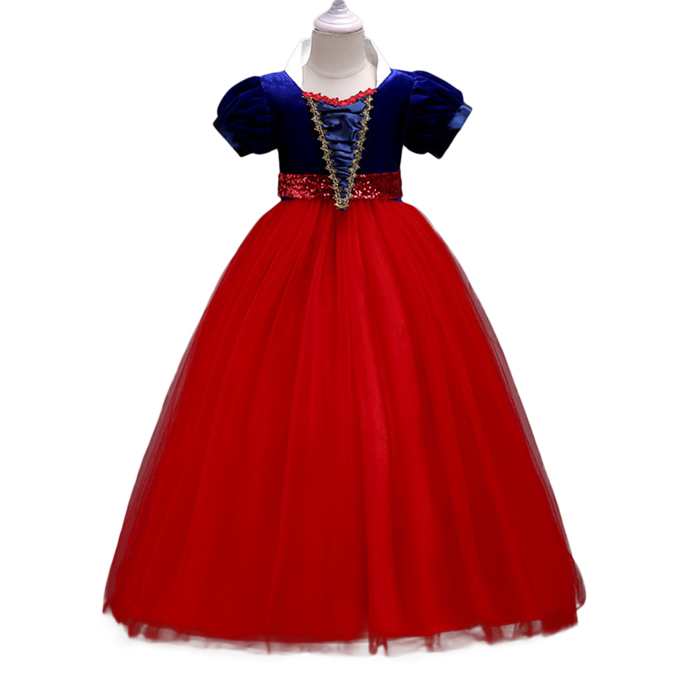 Baby Girl Stylish Tutu Princess Dress Lovely Bowknot Decoration Dress for Halloween  red_130cm