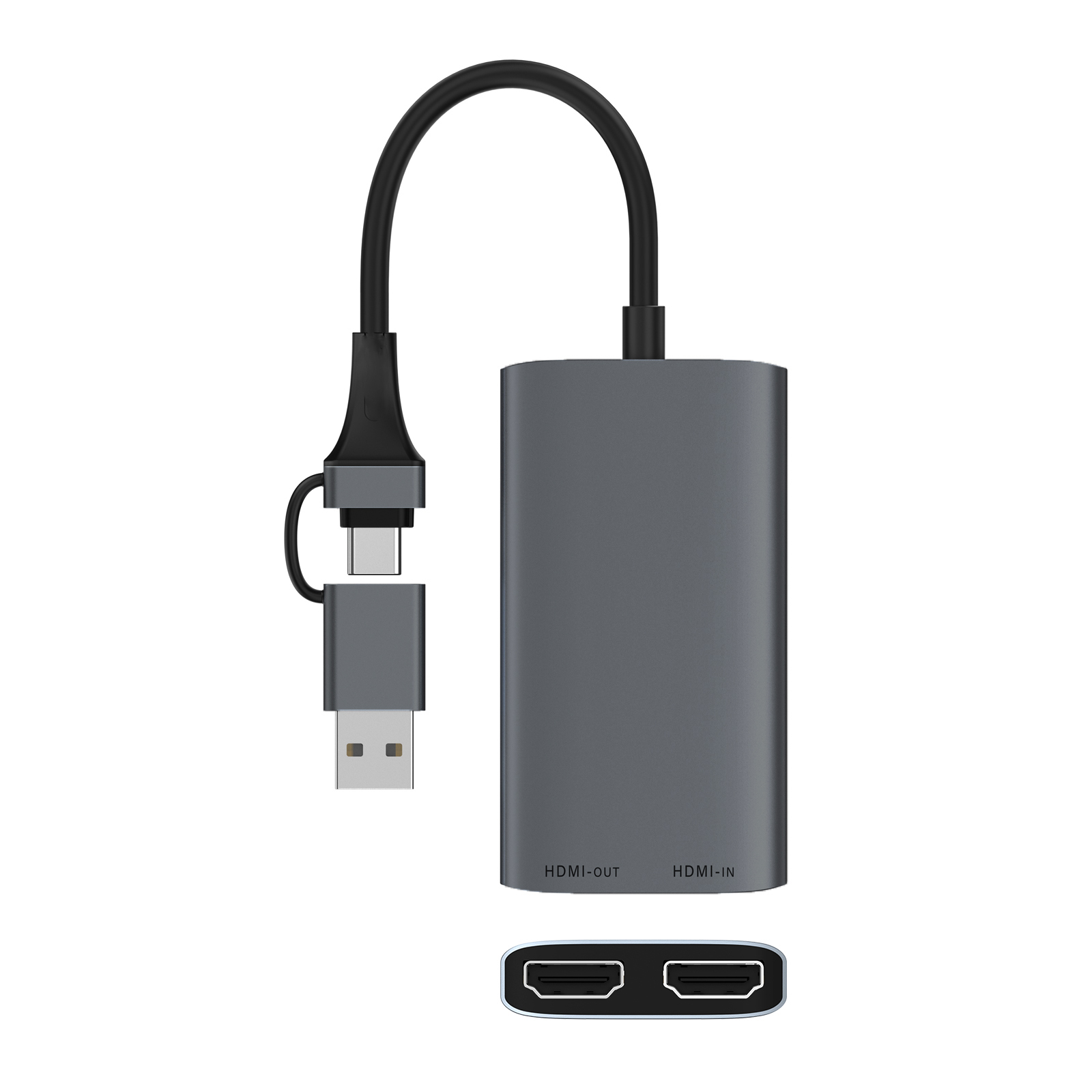 Video Capture Card 1080P HD Live Record Video Audio Adapter 4K USB 3.0/Type-C Card
