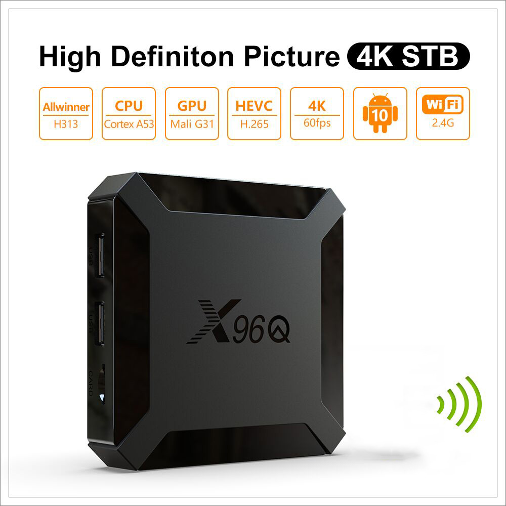 X96Q Smart Tv Box Android 10.0 Set-Top Box Digital TV Converter European regulations