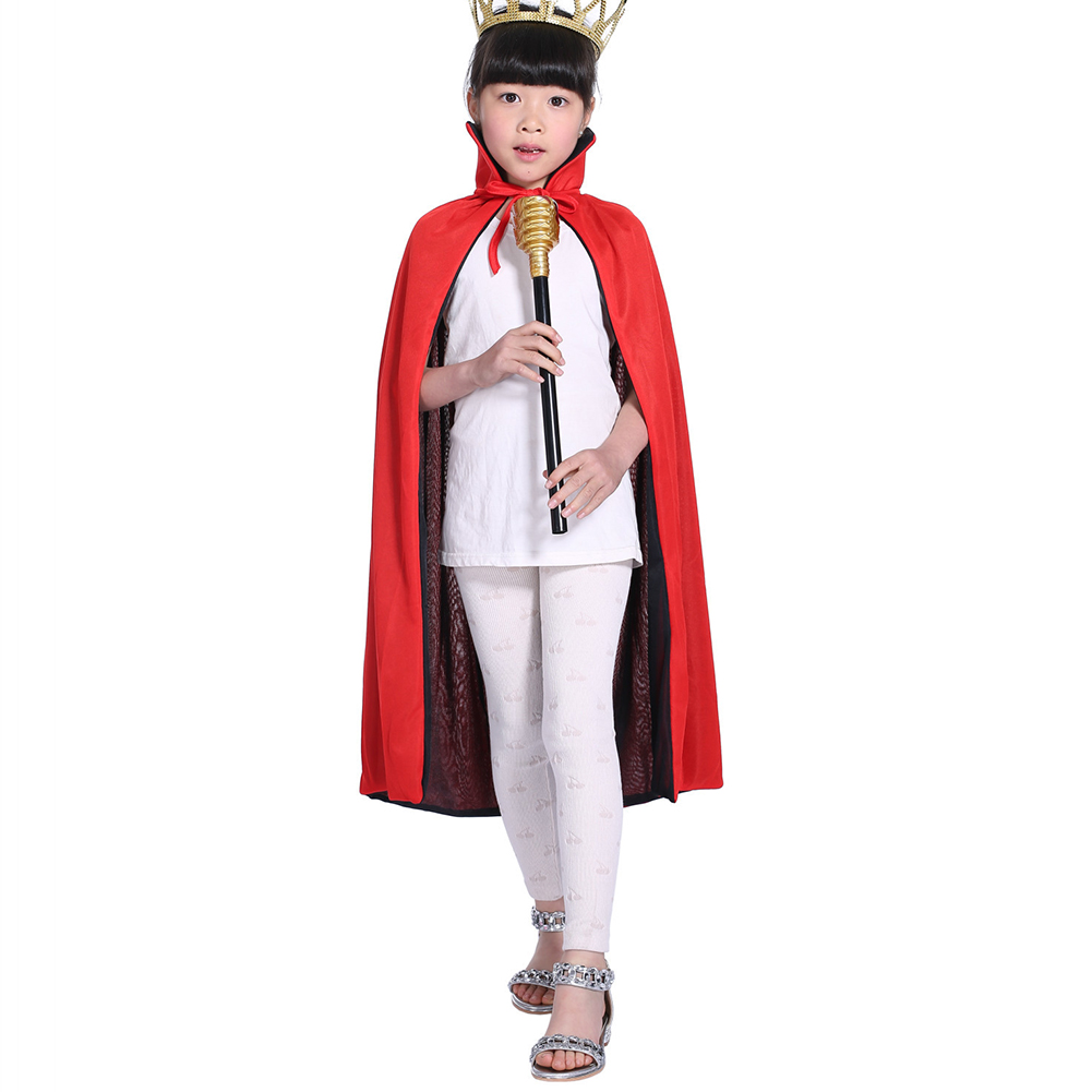 Wholesale Children Halloween Cloak Black Cloak Costume Black and Red
