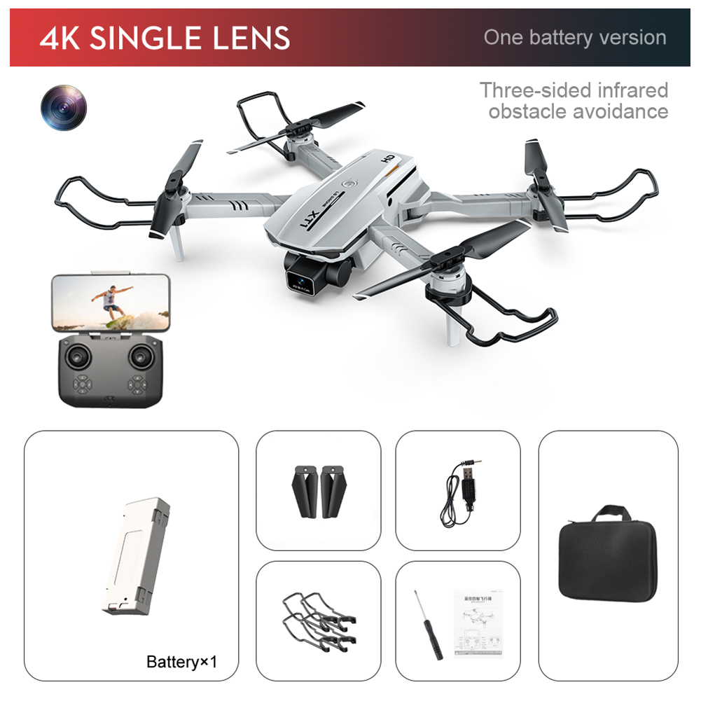 Automatic Obstacle Avoidance Drone Aerial Photography Hd Entry-level Quadcopter Remote Control Aircraft Children 4k Hd Footage single lens configuration_1 battery pack (weight 317g)