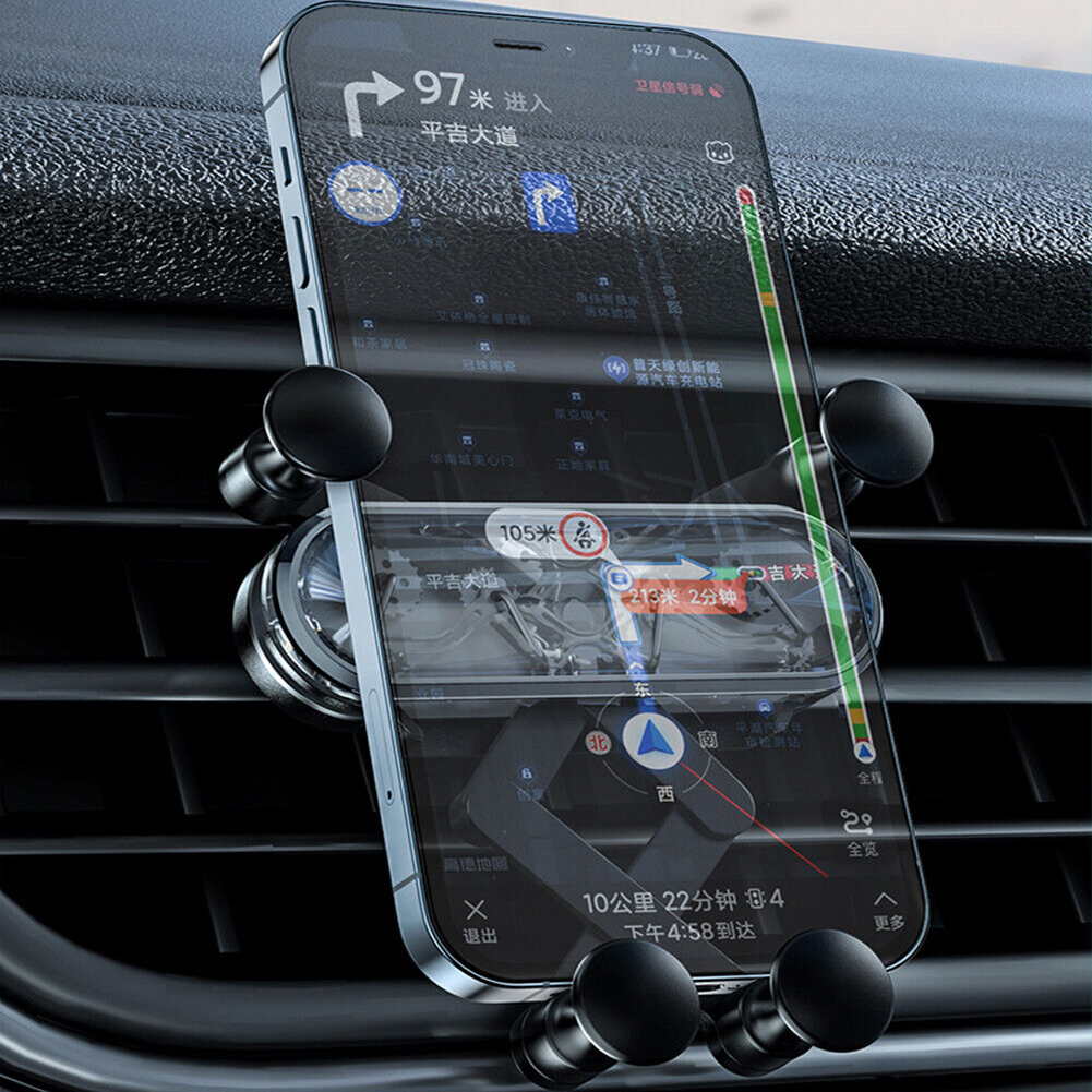Gravity Car Mobile Phone Holder Stand Telescopic Shockproof Ultra-thin Bracket