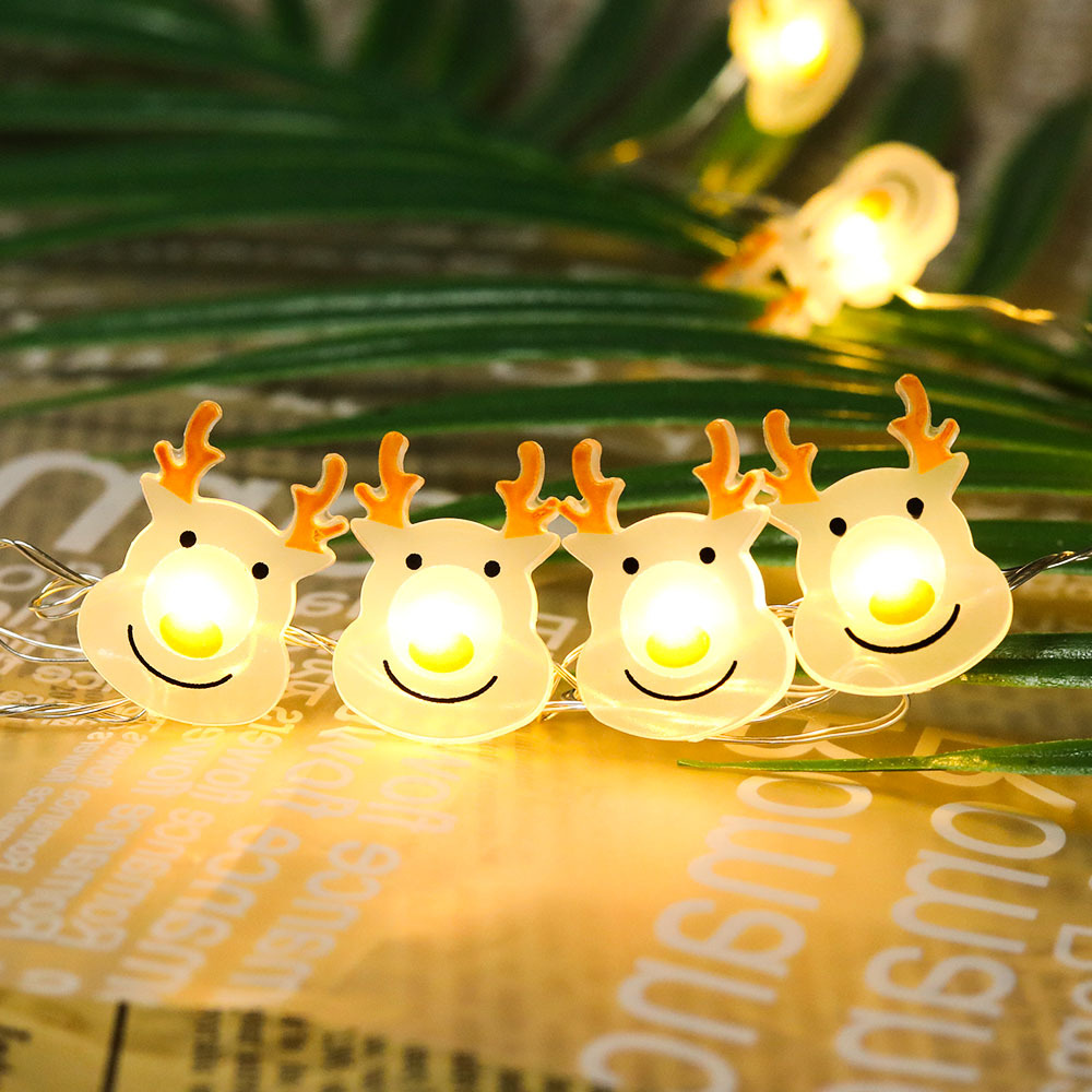 Wholesale Christmas Elk Shape String Lights LED Xmas Tree Garland