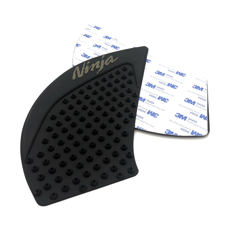 Motorcycle Side Pad Knee Grip Decal Protective Stickers for KAWASAKI NINJA650 17-19 black