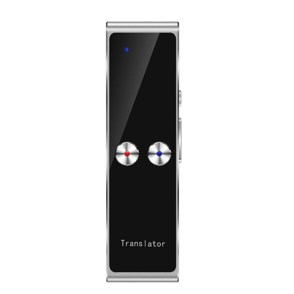 Portable Wireless Bluetooth Translator Language Translation Silver grey