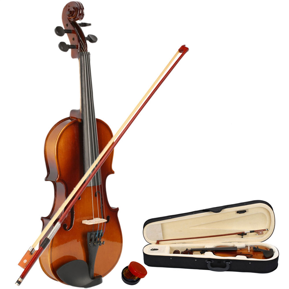 US Basswood 1/2 Acoustic Violin with Case Bow Rosin