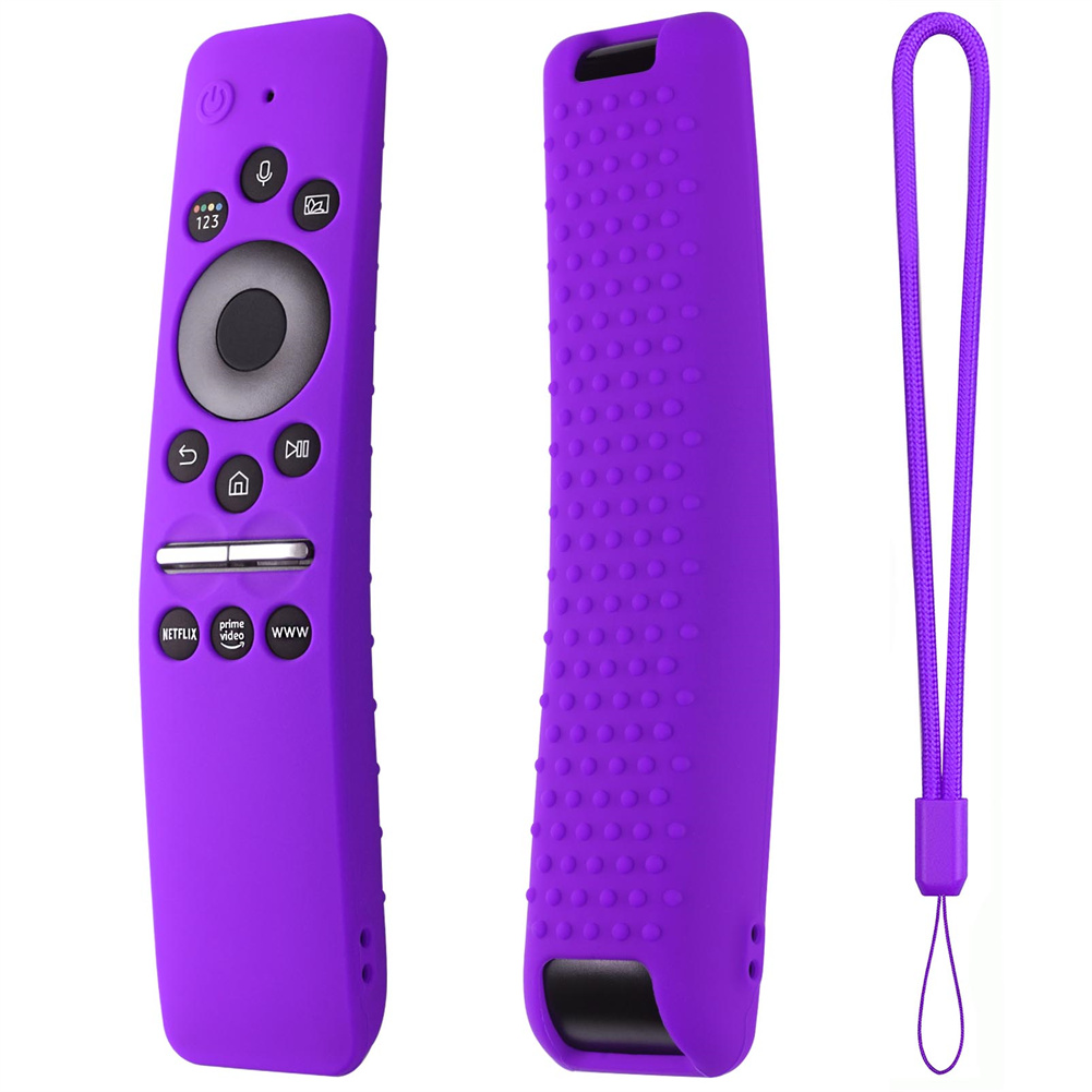 Smart Tv Remote Control Case Cover Compatible For Samsung Bn59-01310a / 01312 /01312a Tm1950a Tm1950c Rmcspt1cp1 Purple