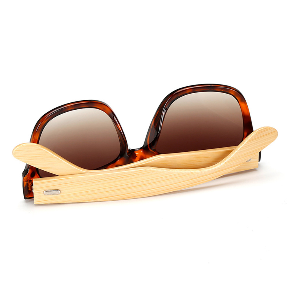 Vintage Lightweight Wooden Bamboo Leg Sunglasses
