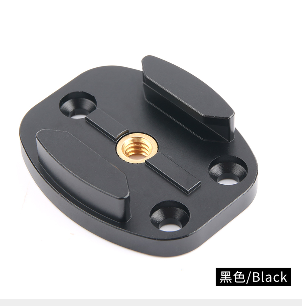 Metal Quick Release Mount for GoPro8/7/6 osmo action Tripod Plate Bracket Base black