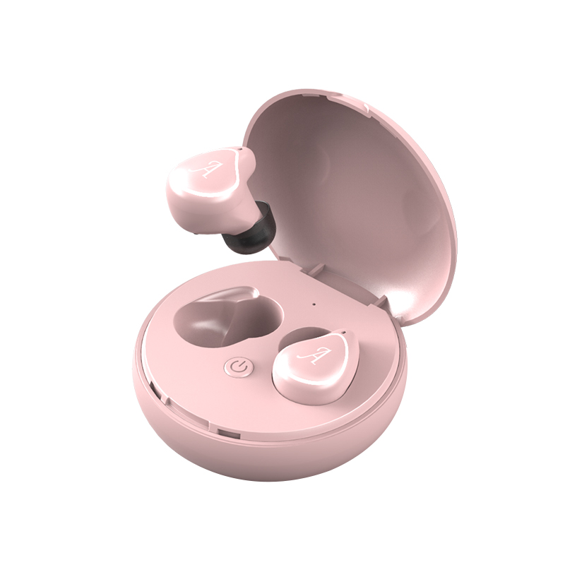 A4-TWS Wireless Bluetooth Headphone Wireless Stereo Music HI-FI CD Sound Quality Headset Pink