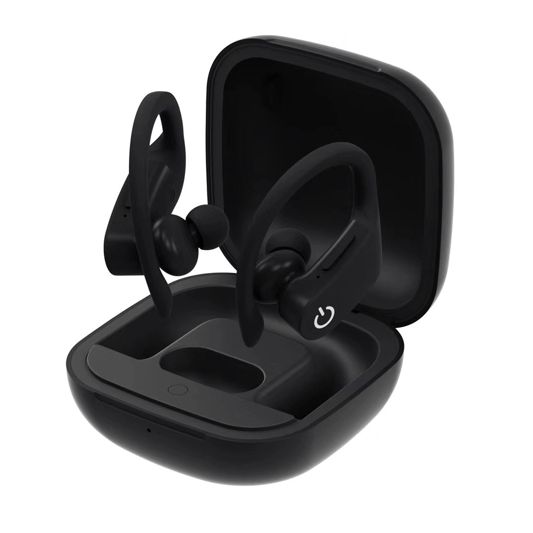 Wireless Headset Bluetooth 5.0 Stereo Waterproof Sweatproof Sports Headphone black