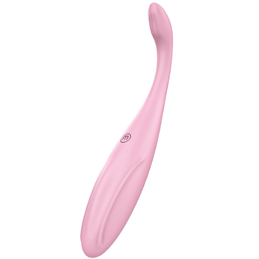 Secondary Female Charging Massager Masturbation Vibration Rod with Double Head  Pink