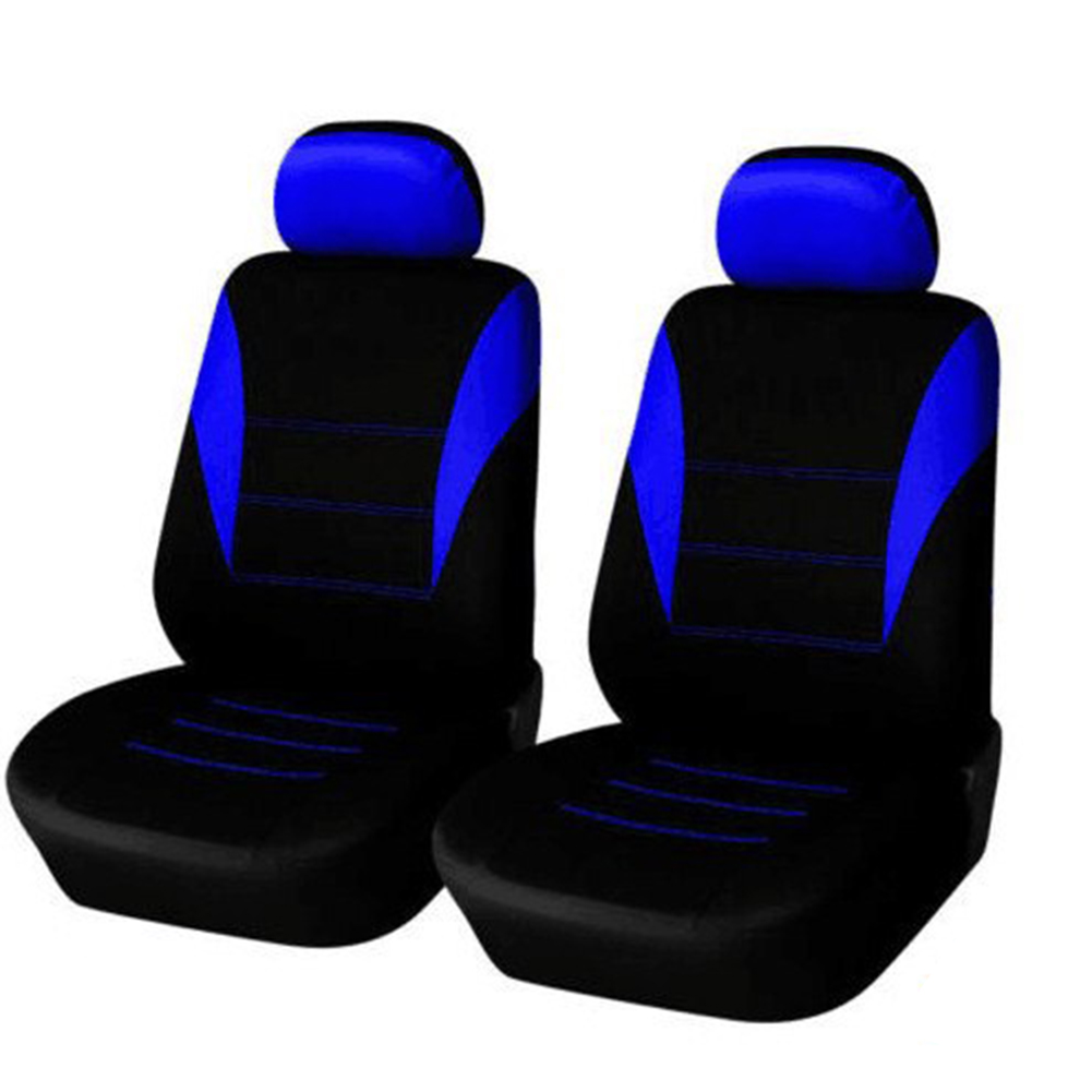 Car Seat Cover Protector Universal Front Seat Cushion Protective Cover Auto Styling Interior Accessories Blue 4-piece set