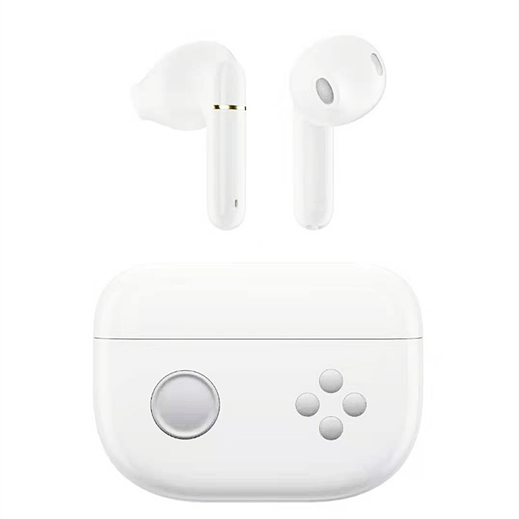 F2 Bluetooth-compatible  5.0  Headphones Low Latency Noise Cancelling Sports In-ear Earbuds Long Battery Life Gaming Wireless Tws Headset White