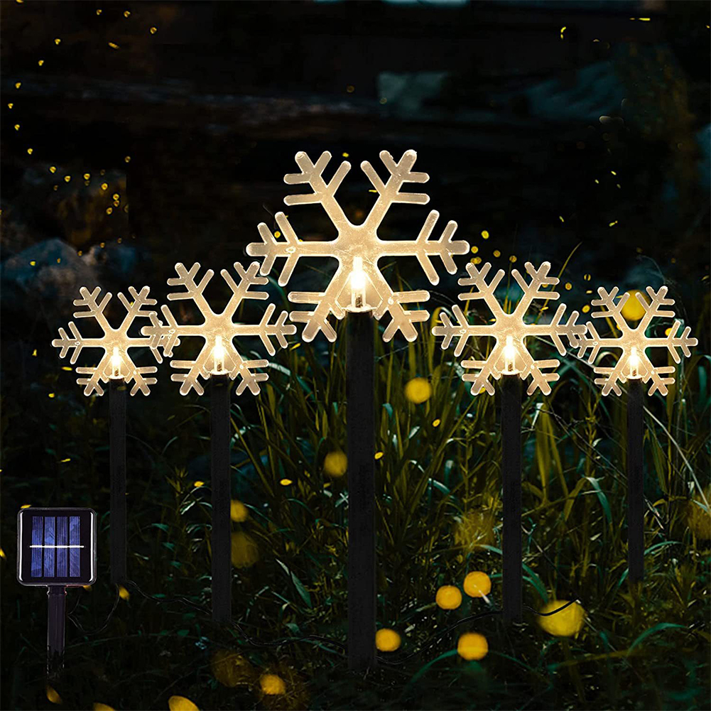 Led Christmas Solar Lawn Light Ip65 Waterproof Energy Saving Fairy Lights