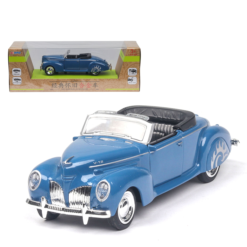 1/38 Simulation Alloy Convertible Classic Car with Sound and Light ...