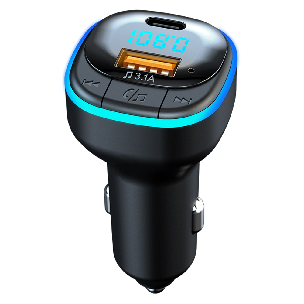 Car Bluetooth Kit Hands-free Mp3 Player Fast Charging Charger Fm Transmitter