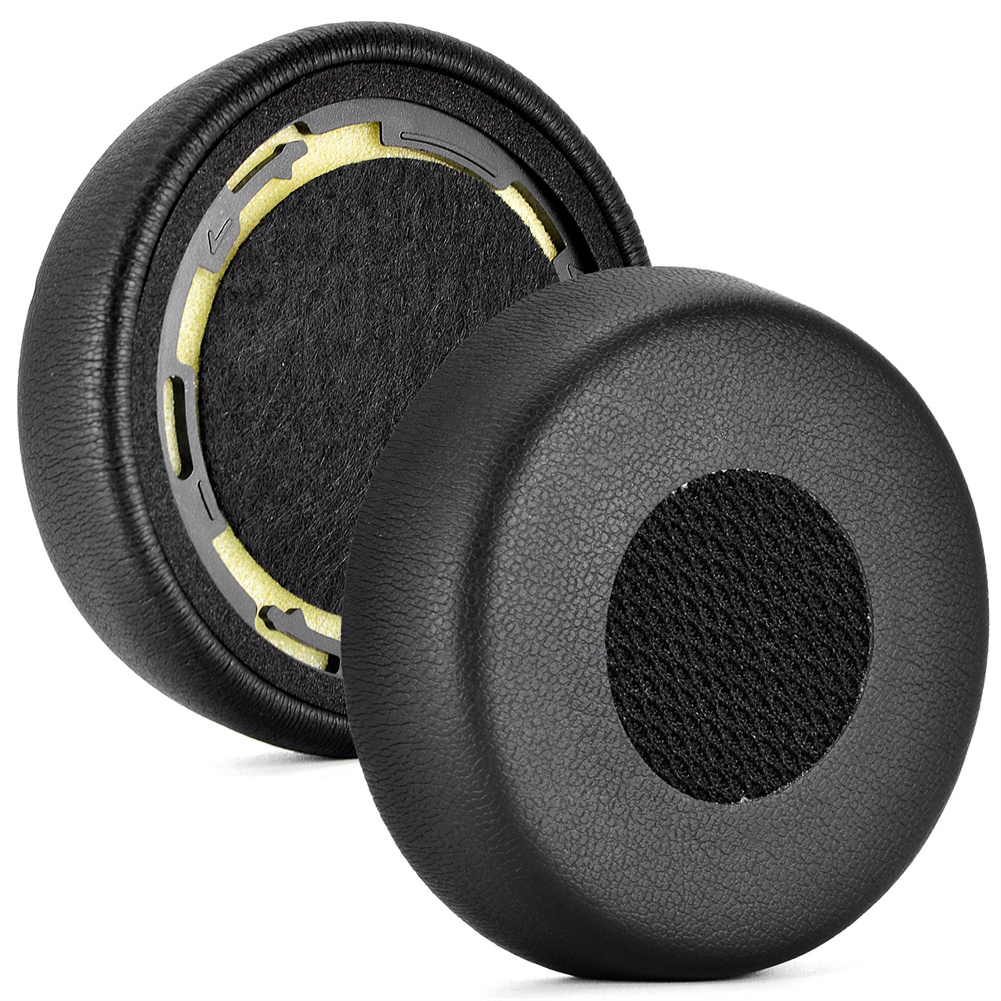 1 Pair Earpads Replacement Compatible For Jabra Evolve 75 75+ / 75 Uc / 75ms Earmuff Sponge Earphone Cover black