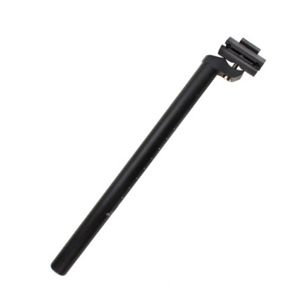 25.4mm Aluminum Alloy Mountain Road Bike Bicycle Straight Seat Post Seatpost Lengthening Tube black_Length 450mm