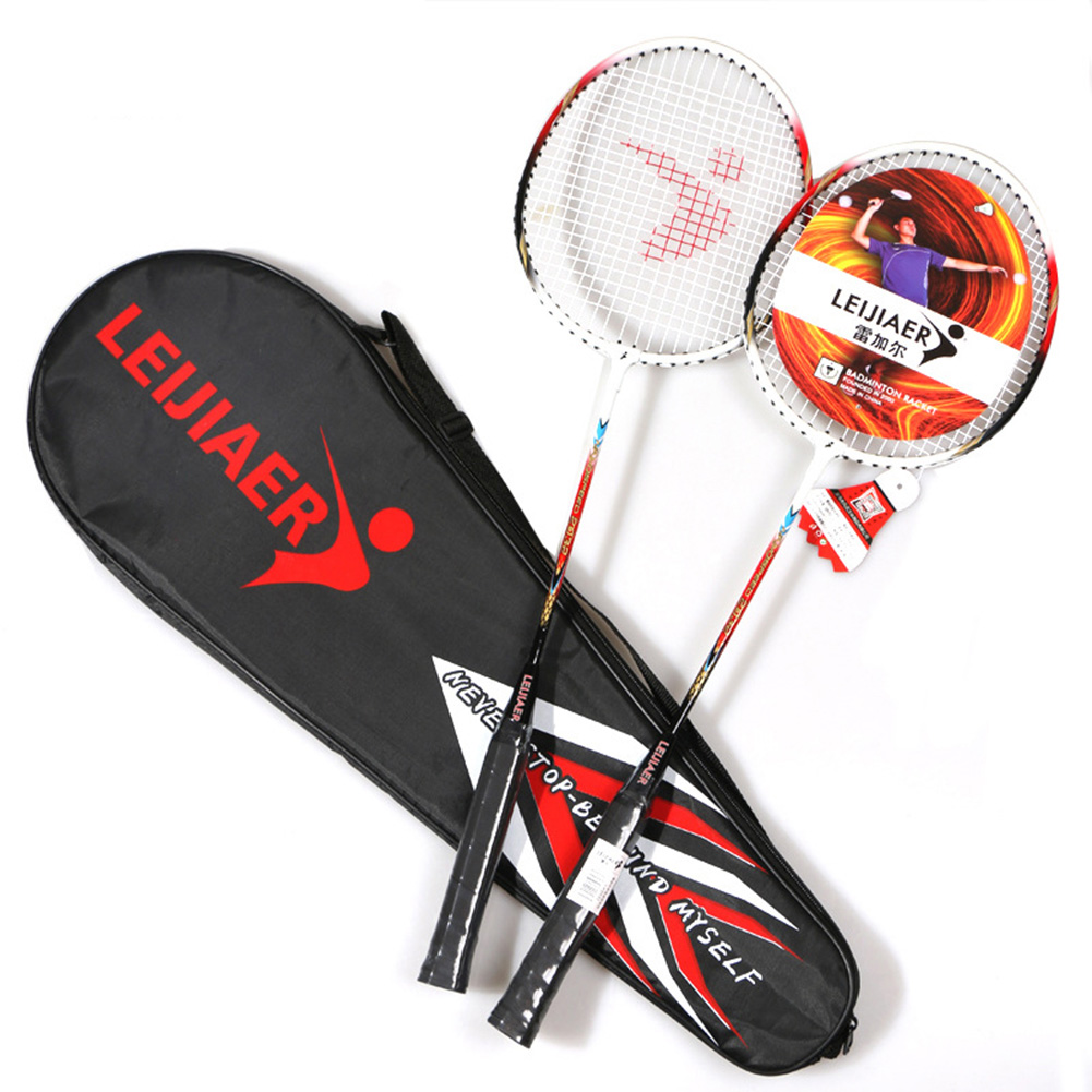 Wholesale 2pcs Badminton Racquet Light Weight Aluminium Alloy Hardness