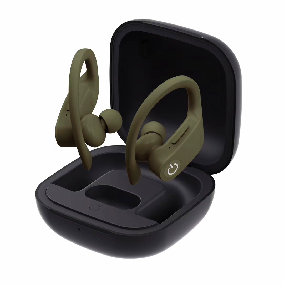 Wireless Headset Bluetooth 5.0 Stereo Waterproof Sweatproof Sports Headphone green