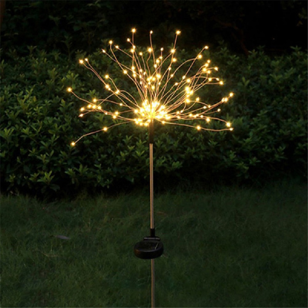 Solar 200led Fireworks Light Bendable 8 Modes IP65 Waterproof Outdoor
