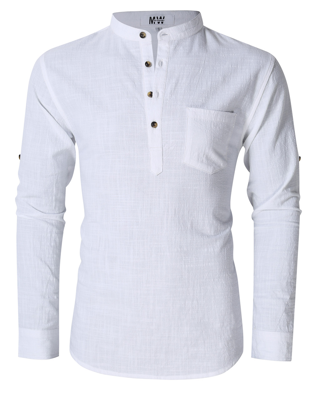 slim linen shirt