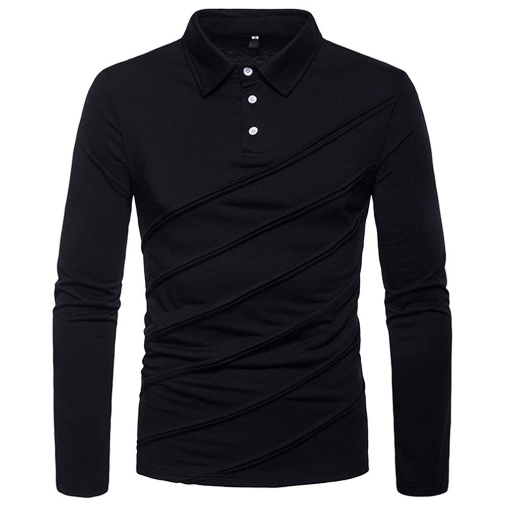 Wholesale Men Casual Shirts Long Sleeve POLOS Pullover Casual Slim Fit Tops From China