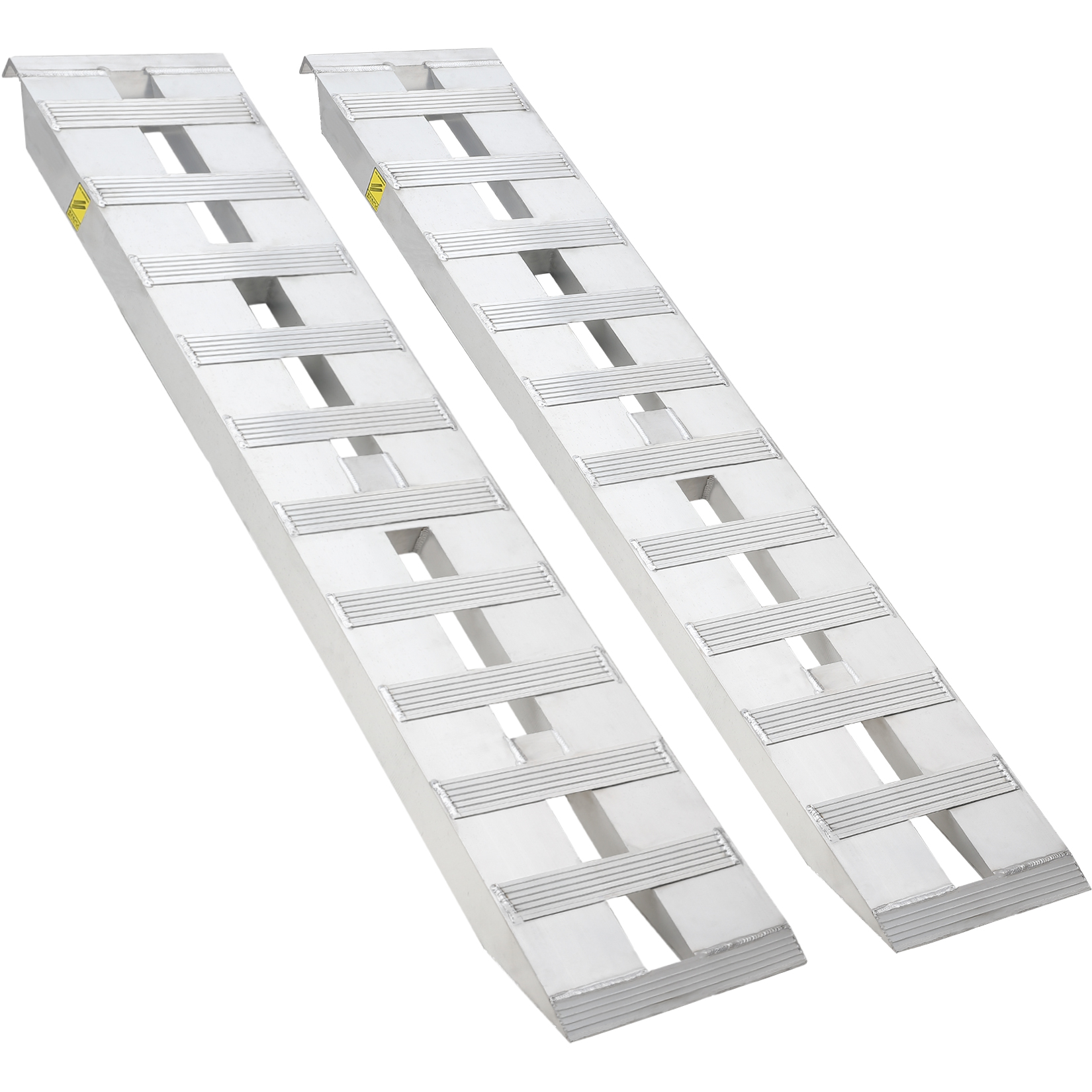 US GARVEE 72x15 Inch Aluminum Trailer Ramps 6000lbs Aluminum Ramps with Hook Ends, Loading Ramps for ATV Truck Motorcycle Lawn Mower Snow Blower 2pcs