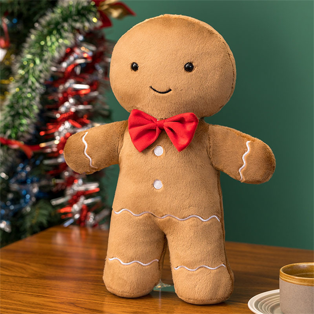 Christmas Gingerbread Man Plush Toy Stuffed Christmas Tree Garland