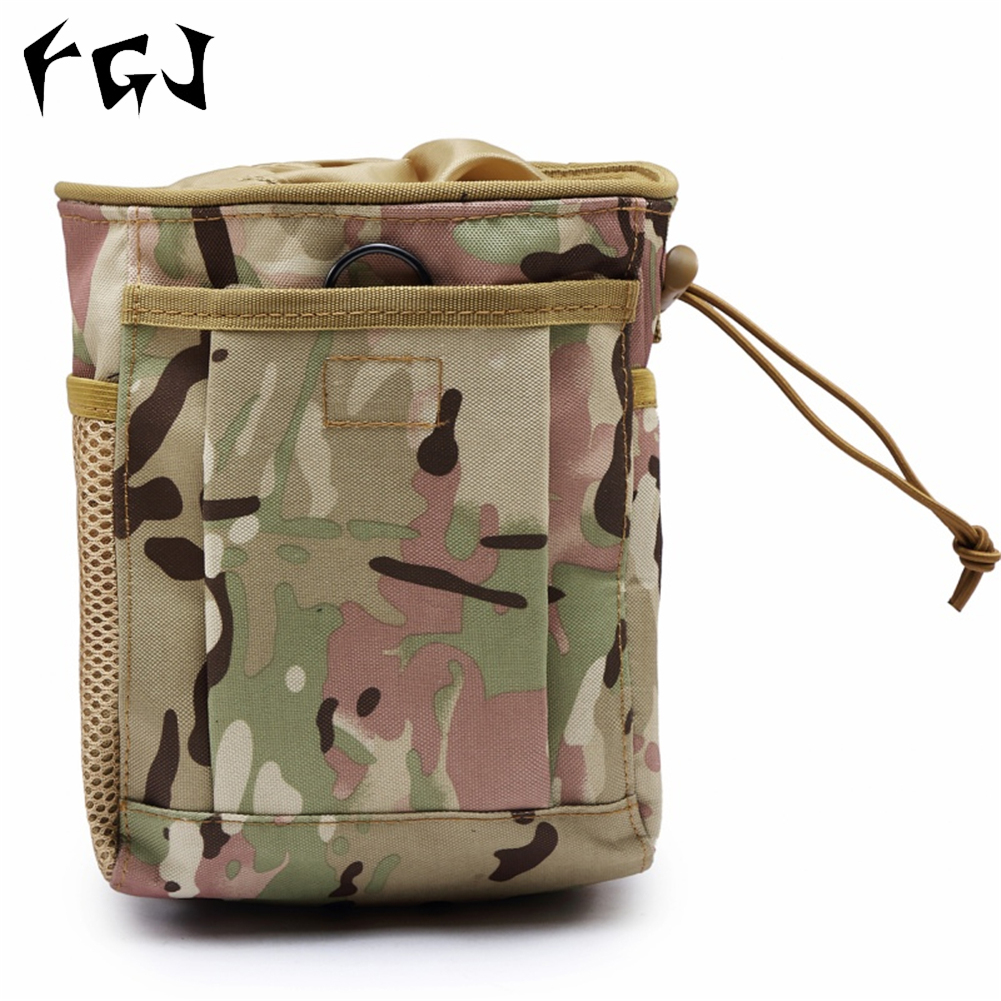 FGJ Molle Small Recycling Storage Bag Outdoor Multifunctional Package CP camouflage_16cm*8cm*20cm