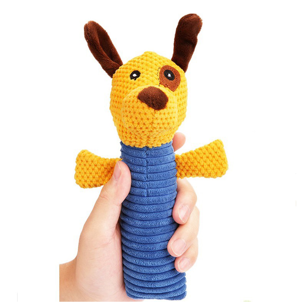 Wholesale Plush Squeak Sound Dog Toys Funny Fleece Chew Molar Toy for