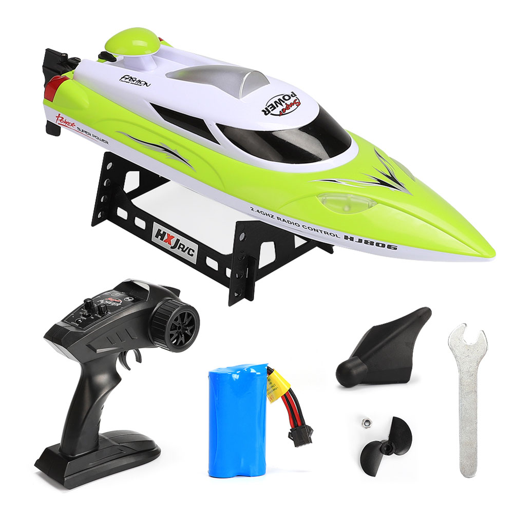 2.4G High Speed Reaches 35km/h Boat Fast Ship with Remote Control and Cooling Water System green