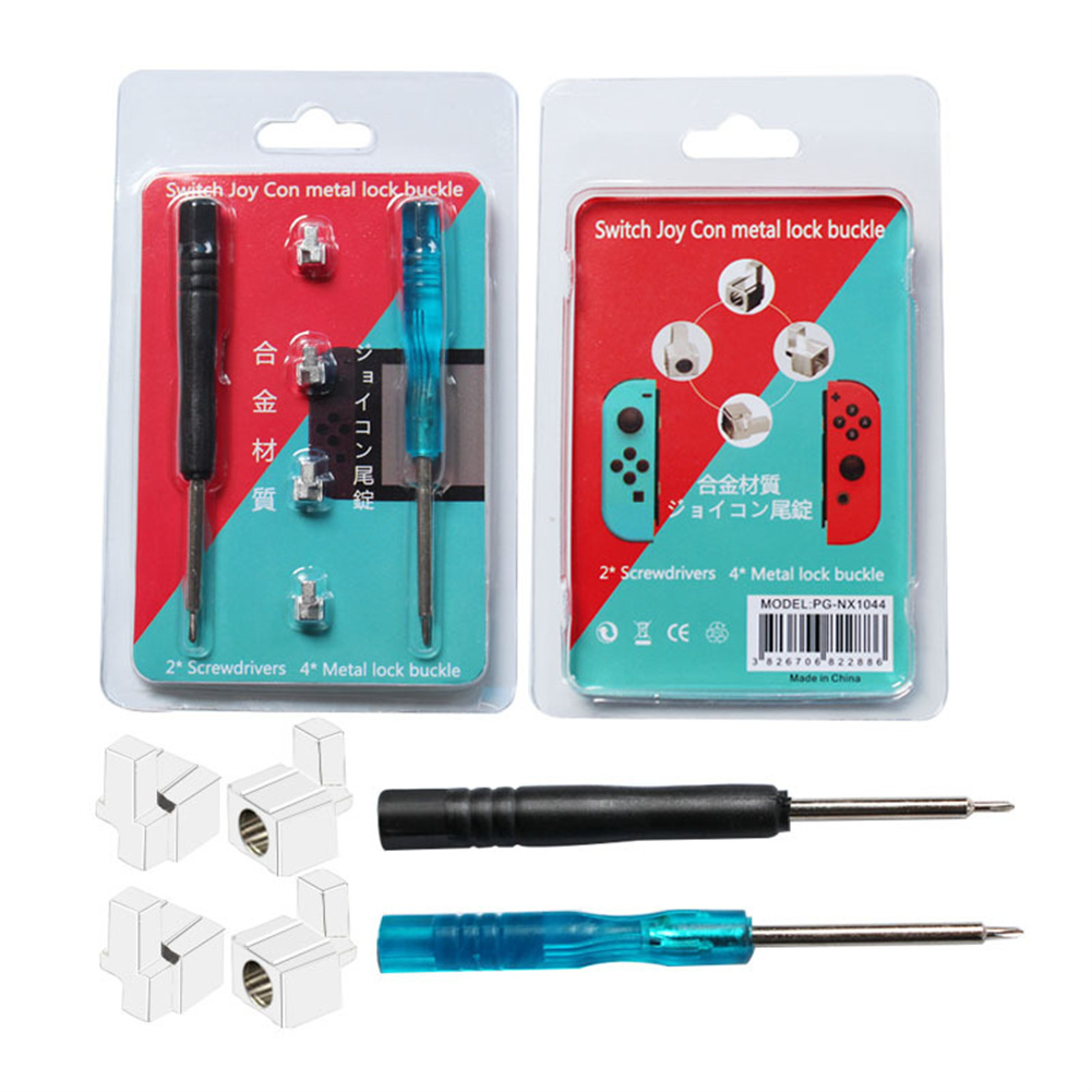 Professional Repair Tool Parts Alloy Buckle Lock Kit Compatible For Ns Nintendo Switch Nx Joy-con Controller With Screwdrivers suit