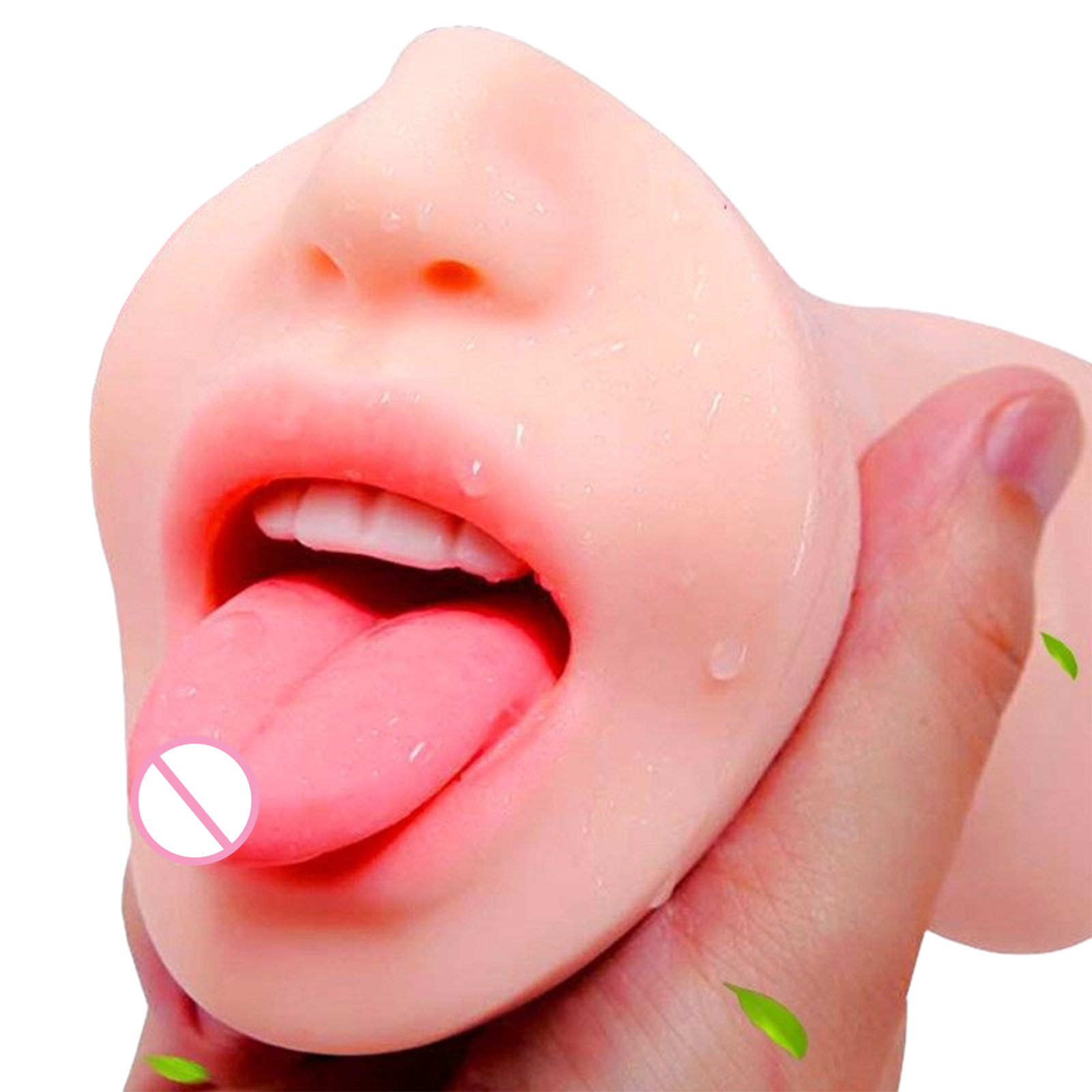 Male Masturbator Cup Double-end Male Sex Toys With 3D Realistic Textured Pocket Pussy Tight Anus Sex Stroker TPE Sex Doll Adult Toy For Male Men Big mouth