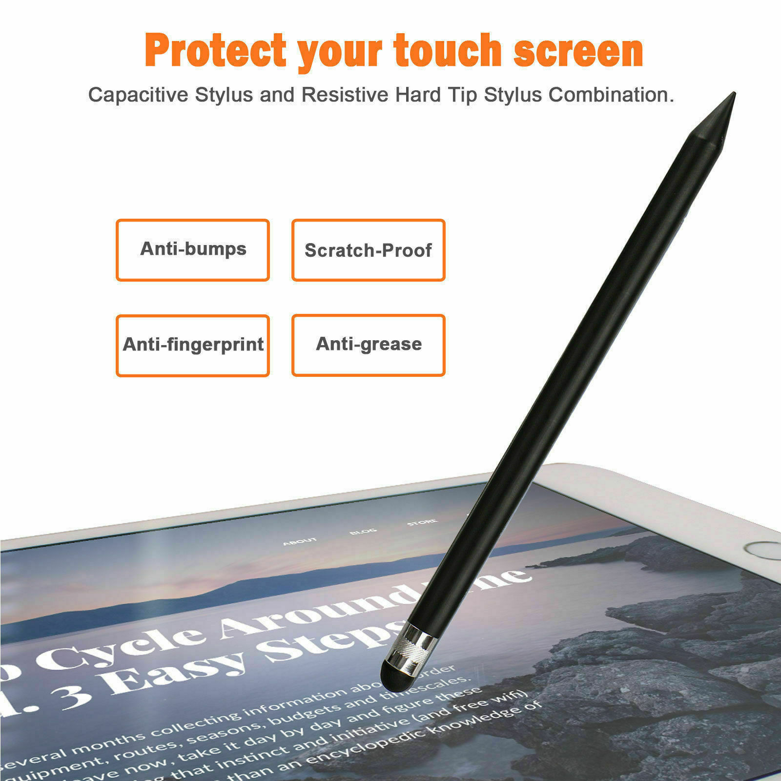 stylus pen and pencil