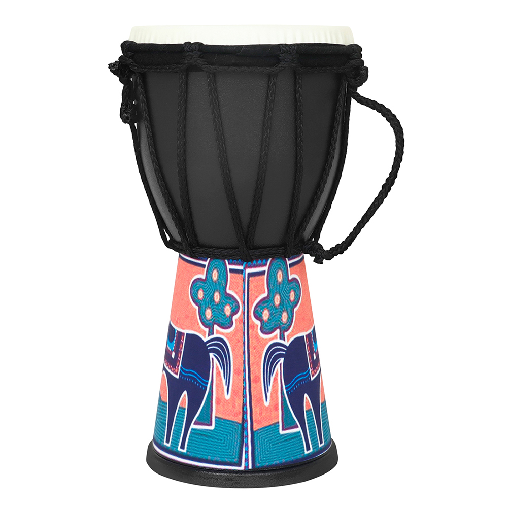 4in Hand Drum Percussion Instrument Traditional African Drum Educational Musical Toy Birthday Gift For Boys Girls Giraffe-4 inches