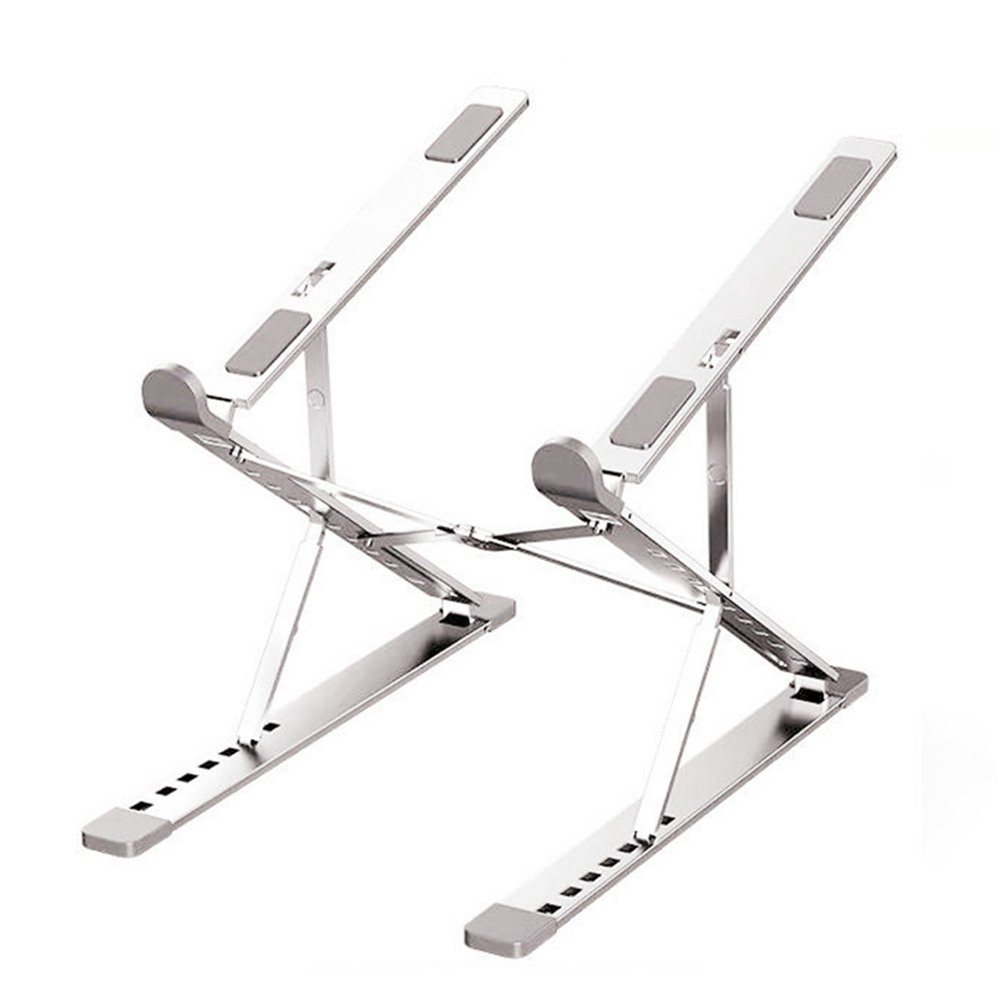 N8 Laptop Stand Aluminum Alloy Computer Folding Riser Adjustable Laptops PC Tabletop Mount For Notebook Tablet Computer N8 silver (oxidized)