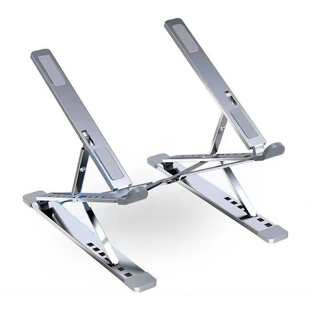 N8 Laptop Stand Aluminum Alloy Computer Folding Riser Adjustable Laptops PC Tabletop Mount For Notebook Tablet Computer N8 silver (die-cast paint)