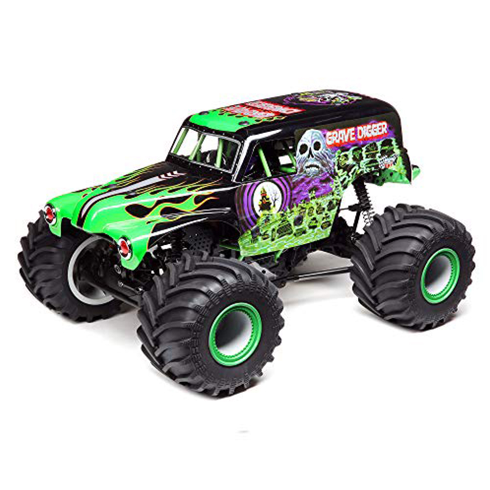 RC Car LOSI LMT 4WD Solid Axle Monster Truck Brushless Electric Remote Control Off-Road Model Vehicle green