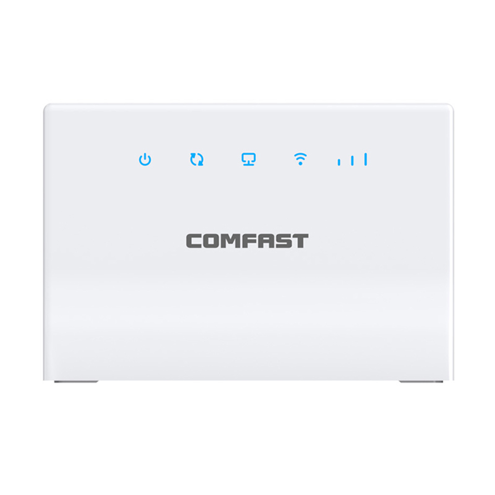 Comfast Er10 300mbps 4g Wireless Router 2.4ghz Support Sim Card Desktop Router 4g To Wifi 4g To Wired Routing White_US Plug