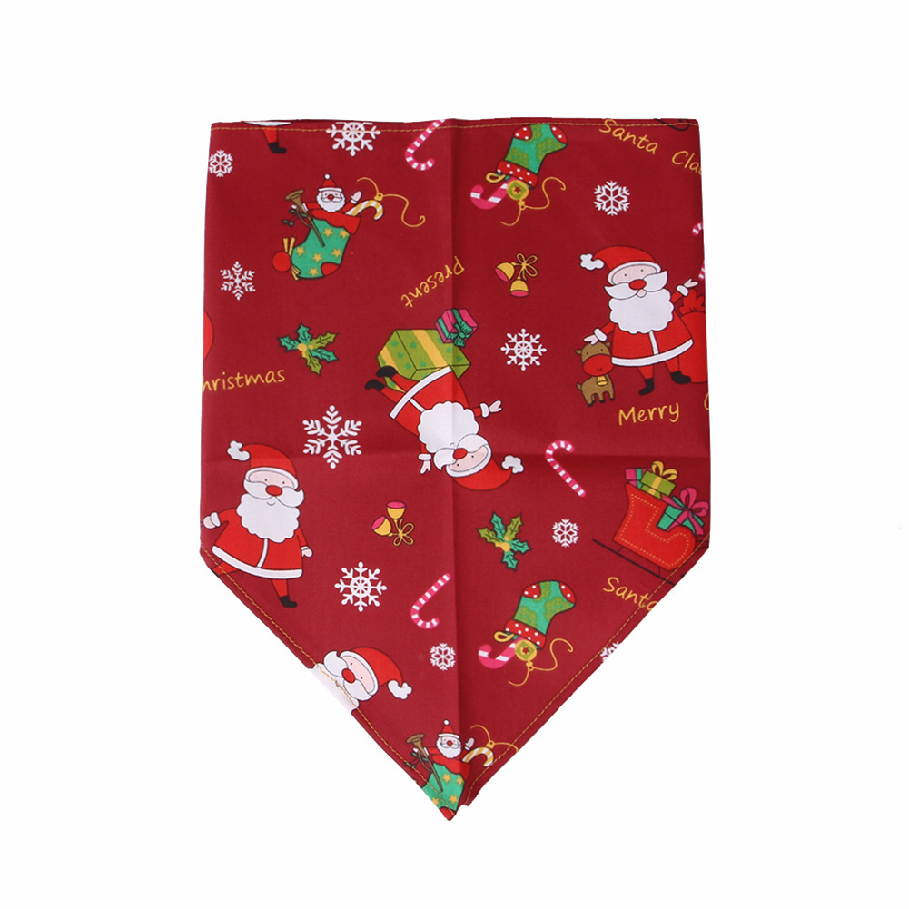 Pet Christmas Triangle Bibs Kerchief Saliva Towel for Small Medium Large Dog Cat