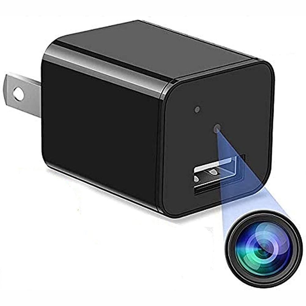 HD 1080p Wall Mini USB Charger Camera Monitor Home Security Video Recorder